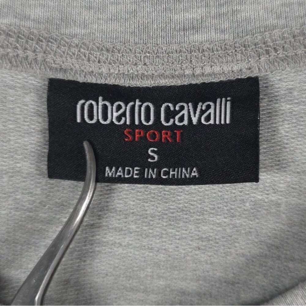 Roberto Cavalli‎ Sport Crew Neck Pullover Sweater Asymmetrical High Low SMALL - Picture 3 of 9